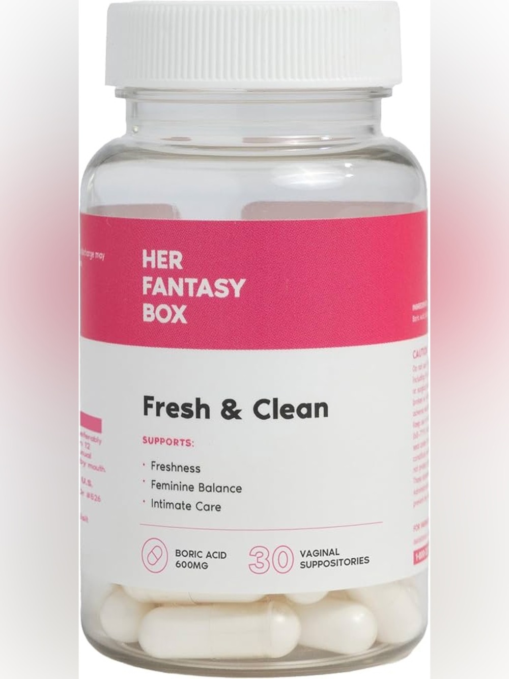 Fresh & Clean Vaginal Suppositories - Pink